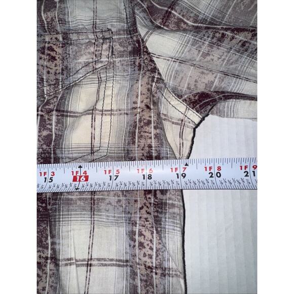 Chevignon Pearl Snap 100% Cotton Slim Fit Check Shirt Multicolor Sz S - Picture 6 of 8